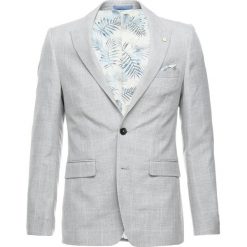 Marynarki męskie slim fit: Burton Menswear London NEUT CHECK Marynarka garniturowa grey