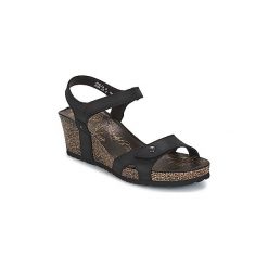 Sandały Panama Jack JULIA. Czarne sandały damskie marki Panama Jack, bez wzorów, bez obcasa, bez zapięcia. Za 439,00 zł.