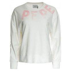 Pepe Jeans Bluza Damska Primrose M Biała. Białe bluzy damskie marki Pepe Jeans, m, bez wzorów, z jeansu, bez rękawów, bez kaptura. Za 339,00 zł.