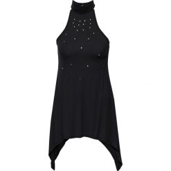 Top ze sztrasami bonprix czarny. Czarne topy damskie bonprix. Za 74,99 zł.
