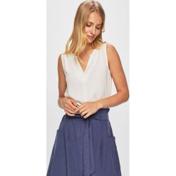 Answear - Top. Niebieskie bluzki damskie ANSWEAR, s, bez wzorów, z bawełny, bez kołnierzyka. W wyprzedaży za 69,90 zł.