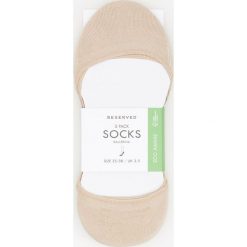Skarpetki balerinki 3 pack - Kremowy. Białe skarpetki damskie marki Reserved, bez wzorów. Za 29,99 zł.