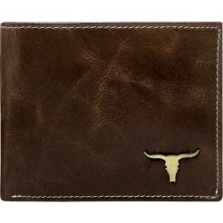 Portfel męski skórzany Buffalo Wild RM-05-BAW 2. Pomarańczowe portfele męskie BUFFALO WILD, bez wzorów, ze skóry. Za 49,90 zł.