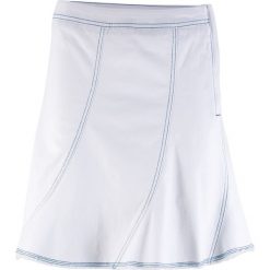 Spódnica dżinsowa ze stretchem bonprix biały twill. Białe spódniczki damskie bonprix, bez wzorów. Za 89,99 zł.