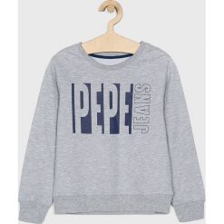 Pepe Jeans - Bluza dziecięca Mick 128-180 cm. Niebieskie bluzy chłopięce Pepe Jeans, z nadrukiem, z bawełny, bez rękawów, bez kaptura. Za 159,90 zł.