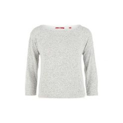 S.Oliver T-Shirt Damski 36 Szary. Szare koszulki damskie S.Oliver, s, bez wzorów, eleganckie, bez kołnierzyka. W wyprzedaży za 80,00 zł.