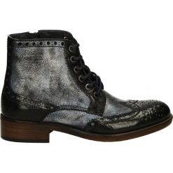 Botki - 9250 NERO-ARG. Czarne botki damskie skórzane marki Venezia. Za 399,00 zł.