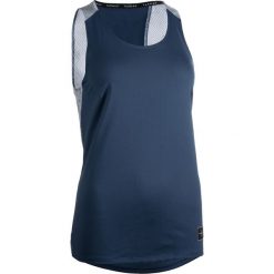 Koszulka Do Gry W Koszykówkę Damska Granatowo-Szara T500. Niebieskie bluzki damskie TARMAK, xl, bez wzorów, z poliesteru, bez kołnierzyka, bez rękawów. Za 39,99 zł.