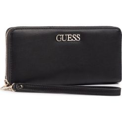 Duży portfel damski Guess Calista (VG) SLG SWVG75 85460. Czarne portfele damskie Guess, z aplikacjami. W wyprzedaży za 229,00 zł.