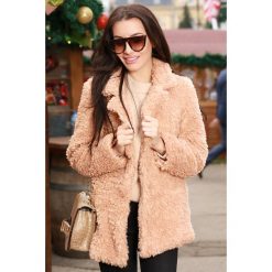 Płaszcz damski IRYA BEIGE. Brązowe płaszcze damskie s. W wyprzedaży za 89,00 zł.