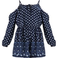 Kombinezony damskie: Hollister Co. COLD SHOULDER ROMPER Kombinezon navy border print
