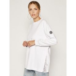 Bluza Napapijri Balme C N0YIIN. Szare bluzy damskie Napapijri, xs, bez wzorów, z bawełny, bez rękawów, bez kaptura. W wyprzedaży za 289,00 zł.