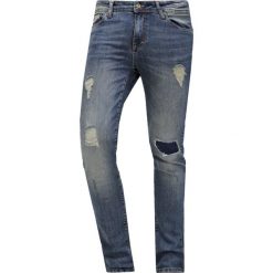 Pier One Jeansy Slim Fit destroyed denim. Szare rurki męskie Pier One. Za 169,00 zł.