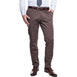 Spodnie balse 220 brąz slim fit. Spodnie męskie Recman, m, bez wzorów. Za 129,99 zł.