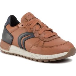Sneakersy GEOX - J Alben B. D J949ED 0BCCL C6176 S Cognac/Navy. Pomarańczowe trampki chłopięce Geox, bez wzorów, ze skóry ekologicznej, na sznurówki. W wyprzedaży za 219,00 zł.