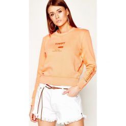 Bluza Tommy Jeans Tjw Tonal Logo DW0DW07972. Pomarańczowe bluzy damskie Tommy Jeans, m, bez wzorów, z bawełny, bez rękawów, bez kaptura. W wyprzedaży za 269,00 zł.