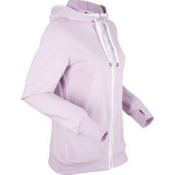 Bluza rozpinana, długi rękaw bonprix dymny bez - biały. Fioletowe bluzy damskie bonprix, bez wzorów, z długim rękawem, długie, bez kaptura. Za 59,99 zł.