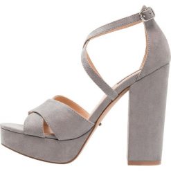 Sandały damskie: ONLY SHOES ONLALLIE CROSSED Sandały na obcasie grey