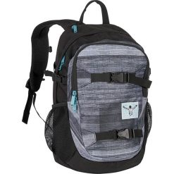 Plecak "School" w kolorze czarno-szarym - 30 x 48 x 18 cm. Szare plecaki damskie marki Chiemsee Bags, w paski. W wyprzedaży za 152,95 zł.
