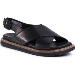 Sandały KEEN - Lana Cross Strap Sandal 1022584 Black/Black. Czarne klapki damskie Keen, bez wzorów, ze skóry, bez obcasa. Za 379,00 zł.
