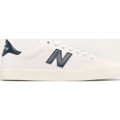 New Balance - Tenisówki Procestev. Białe trampki męskie New Balance, bez wzorów, z gumy, na sznurówki. W wyprzedaży za 219,90 zł.