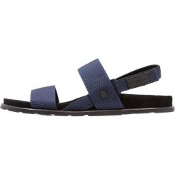 Sandały męskie skórzane: Hunter MENS FOOTBED Sandały navy