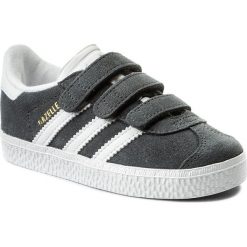 Buty adidas - Gazelle Cf I CQ3140 Dgsogr/Ftwwht/Ftwwht. Szare półbuty chłopięce Adidas, na rzepy. W wyprzedaży za 169,00 zł.