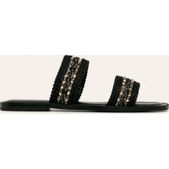 Aldo - Klapki Faodda. Czarne klapki damskie ALDO, bez wzorów, z materiału, bez obcasa, na obcasie. Za 219,90 zł.