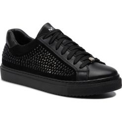 Sneakersy EVA MINGE - EM-08-06-000279 601. Czarne półbuty damskie Eva Minge, na co dzień, bez wzorów, ze skóry, bez obcasa, bez zapięcia. Za 459,00 zł.