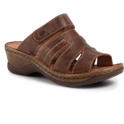 Klapki JOSEF SEIBEL - Catalonia 49 56549 95 320 Brandy. Pomarańczowe klapki damskie Josef Seibel, bez wzorów, ze skóry, bez obcasa, na obcasie. Za 279,00 zł.