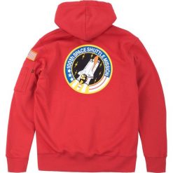 Bluza Alpha Industries Space Shuttle 178317-328 - czerwony. Czerwone bluzy męskie Alpha Industries, m, bez wzorów, bez kołnierzyka, bez rękawów, bez kaptura. Za 255,99 zł.