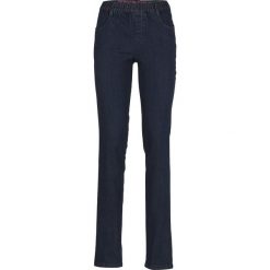 Jegginsy bonprix "raw denim". Niebieskie jeansy damskie bonprix, z jeansu. Za 74,99 zł.