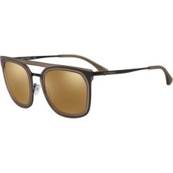 Emporio Armani - Okulary. Pomarańczowe okulary przeciwsłoneczne męskie marki Emporio Armani, z materiału. Za 699,90 zł.