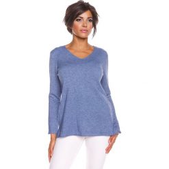 Sweter "Jill" w kolorze niebieskim. Niebieskie bez kategorii marki 100% Maille, s, z okrągłym kołnierzem. W wyprzedaży za 129,95 zł.