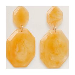 Mango - Kolczyki Brooklyn. Pomarańczowe kolczyki damskie marki Mango, sztuczne. Za 59,90 zł.