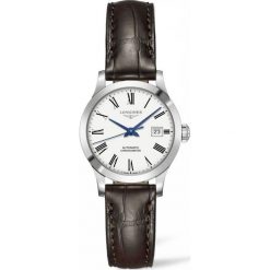 LONGINES Record L2.321.4.11.2. Szare zegarki damskie LONGINES, ze stali. Za 7540,00 zł.