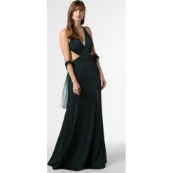 Mascara - Damska sukienka wieczorowa z etolą, zielony. Zielone sukienki damskie Mascara, bez wzorów, eleganckie, bez kołnierzyka, bez rękawów. Za 699,95 zł.