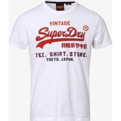 Superdry - T-shirt męski, biały. Białe t-shirty męskie Superdry, xxl, z nadrukiem, z bawełny, bez kołnierzyka. Za 149,95 zł.