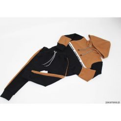 Dres Synek Mamusi. Czarne bluzy chłopięce rozpinane marki Pakamera, z dresówki, z długim rękawem, długie. Za 119,00 zł.