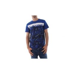 T-shirty z krótkim rękawem G-Star Raw D12997 336 GRAPHIC 14. Niebieskie t-shirty męskie G-Star RAW, s, bez wzorów, retro, bez kołnierzyka, krótkie. Za 122,74 zł.