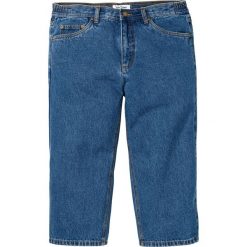 Dżinsy w długości 3/4, z elastycznymi wstawkami po bokach Classic Fit bonprix niebieski "stone”. Jeansy męskie bonprix. Za 69,99 zł.