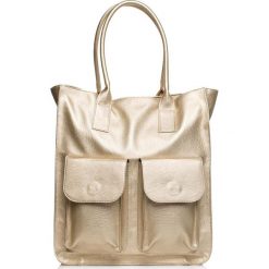 Pojemna Torba Model 3 Typu Shopper. Brązowe torby damskie na zakupy marki Molly.pl, duże. Za 144,90 zł.