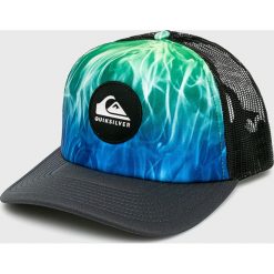 Quiksilver - Czapka. Niebieskie czapki męskie marki Quiksilver, bez wzorów, z poliesteru. Za 99,90 zł.