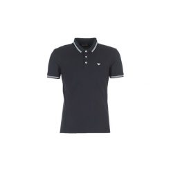 Koszulki polo z krótkim rękawem Emporio Armani TAMWU. Niebieskie koszulki męskie Emporio Armani, s, bez wzorów, z krótkim rękawem. Za 327,20 zł.