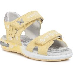 Sandały SUPERFIT - 6-06131-60 M Gelb. Żółte sandały dziewczęce Superfit, ze skóry, bez zapięcia. W wyprzedaży za 219,00 zł.