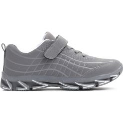 Szare Buty Sportowe The New Real. Szare buty sportowe chłopięce Born2be, z materiału, z okrągłym noskiem. Za 69,99 zł.