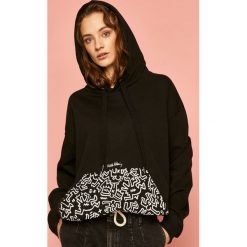 Medicine - Bluza by Keith Haring. Czarne bluzy damskie MEDICINE, s, z nadrukiem, z bawełny, bez rękawów, z kapturem. Za 119,90 zł.