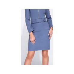 Spódnica olówkowa na wysoki stan. Niebieskie spódniczki damskie marki Bien fashion, do pracy, xxl, bez wzorów, eleganckie, z podwyższonym stanem, midi, ołówkowe. Za 119,00 zł.