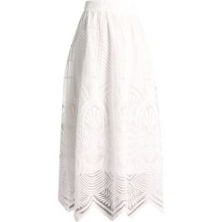 Desigual LYON FRANCE Długa spódnica white. Białe długie spódnice Desigual, z materiału. W wyprzedaży za 359,20 zł.