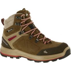 Buty trekkingowe wysokie TREK 100 damskie. Pomarańczowe buty trekkingowe damskie FORCLAZ. Za 279,99 zł.
